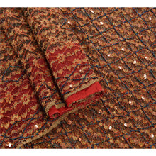 Load image into Gallery viewer, Sanskriti Vintage Indian Saree Net Mesh Hand Beaded Woven Fabric Cultural Premium Sari
