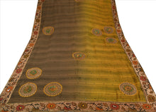 Load image into Gallery viewer, Sanskriti Vintage Indian Saree Cotton Blend Hand Beaded Craft Fabric Ethnic Sari
