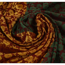 Load image into Gallery viewer, Sanskriti Vintage Indian Saree Art Silk Woven Craft Fabric Green Floral Sari
