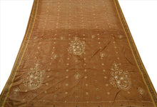Load image into Gallery viewer, SANSKRITI VINTAGE INDIAN SAREE PURE SILK SARI FABRIC HAND EMBROIDERED WOVEN

