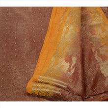 Load image into Gallery viewer, Vintage Indian Saree 100% Pure Georgette Silk Embroidered Craft Fabric Sari
