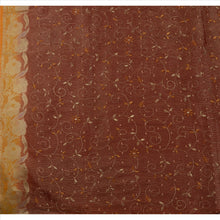 Load image into Gallery viewer, Vintage Indian Saree 100% Pure Georgette Silk Embroidered Craft Fabric Sari
