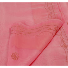 Load image into Gallery viewer, Sanskriti Vintage Indian Saree Art Silk Hand Beaded Pink Craft Fabric Zari Sari
