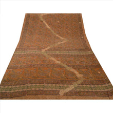 Load image into Gallery viewer, Sanskriti Vintage Indian Saree 100% Pure Crepe Silk Embroidered Fabric Sari

