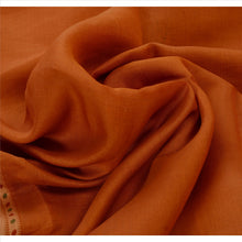 Load image into Gallery viewer, Sanskriti Vintage Indian Saree Cotton Blend Woven Orange Craft Fabric Sari
