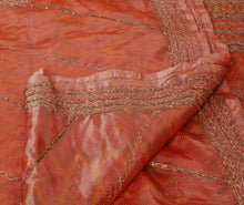 Load image into Gallery viewer, Sanskriti Vintage Indian Saree Art Silk Hand Beaded Painted Fabric Ethnic Sari
