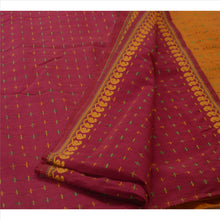 Load image into Gallery viewer, Sanskriti Vintage Pink Indian Saree Cotton Blend Hand Embroidered Craft Fabric Sari
