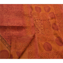 Load image into Gallery viewer, Vintage Indian Saree 100% Pure Silk Hand Beaded Orange Fabric Ethnic Sari
