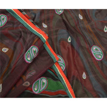 Load image into Gallery viewer, Vintage Indian Saree Georgette Hand Embroidered Fabric Premium Cultural Sari
