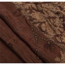 Load image into Gallery viewer, Sanskriti Vintage Indian Saree Blend Silk Hand Beaded Woven Fabric Premium Sari
