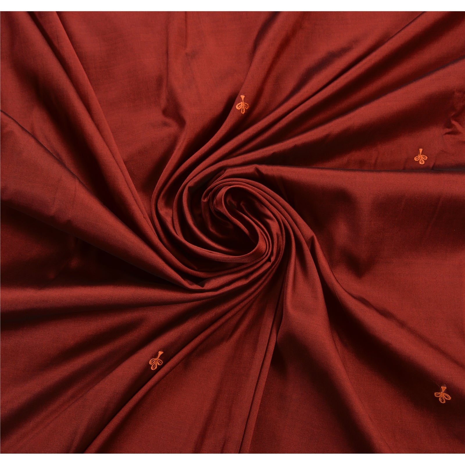 Sanskriti Vintage Indisk Sari Kunstsilke Broderet Bæredygtigt Stof Premium Etnisk Sari