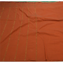 Load image into Gallery viewer, Indian Saree Art Silk Woven Orange Craft Fabric Premium Sari
