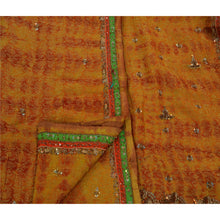 Load image into Gallery viewer, Antique Vintage Saree Georgette Hand Beaded Woven Fabric Premium Leheria Sari

