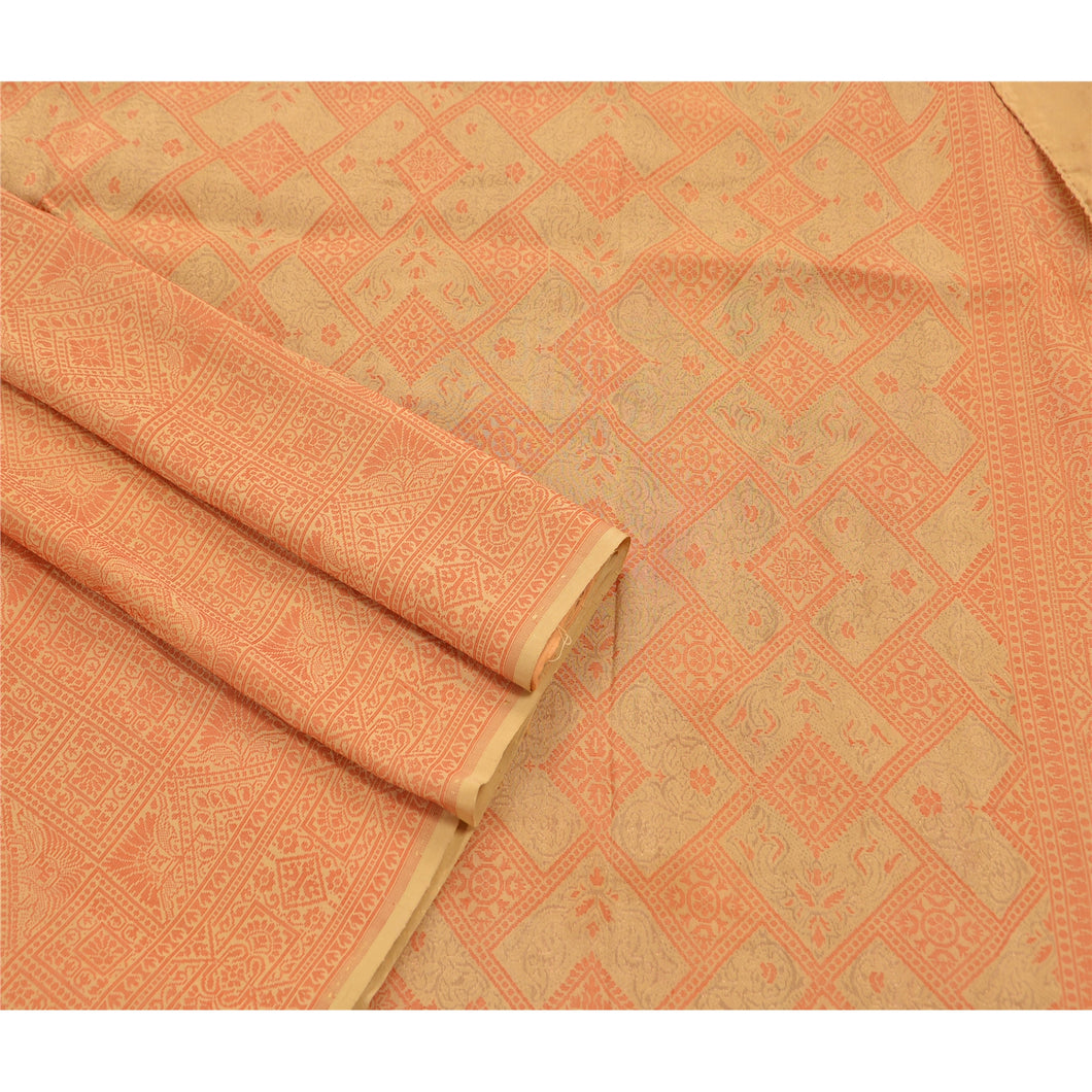 Indian Saree Silk Blend Woven Craft Fabric Premium Ethnic Sari