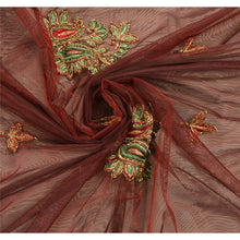 Load image into Gallery viewer, Indian Saree Net Mesh Hand Beaded Craft Fabric Premium Sari
