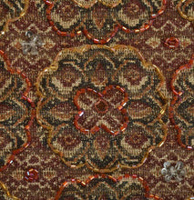 Load image into Gallery viewer, Sanskriti Antique Vintage Indian Net Mesh Saree Hand Beaded Painted Fabric Sari
