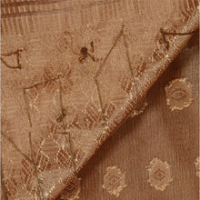 Load image into Gallery viewer, Vintage Indian Saree Art Silk Hand Beaded Woven Fabric Rhinestone Ethnic Sari
