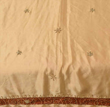 Load image into Gallery viewer, Sanskriti Antique intage Indian Art Silk Saree Hand Beaded Fabric Patch Sari
