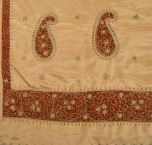 Load image into Gallery viewer, Sanskriti Antique intage Indian Art Silk Saree Hand Beaded Fabric Patch Sari
