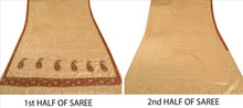 Load image into Gallery viewer, Sanskriti Antique intage Indian Art Silk Saree Hand Beaded Fabric Patch Sari
