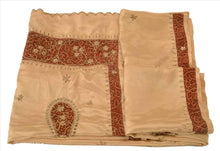 Load image into Gallery viewer, Sanskriti Antique intage Indian Art Silk Saree Hand Beaded Fabric Patch Sari
