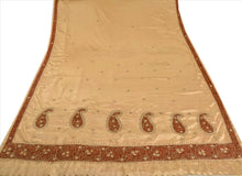 Load image into Gallery viewer, Sanskriti Antique intage Indian Art Silk Saree Hand Beaded Fabric Patch Sari
