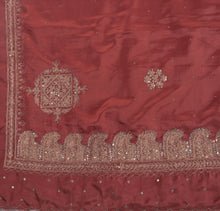 Load image into Gallery viewer, Sanskriti Vintage Indian Art Silk Saree Hand Beaded Pink Craft Fabric Ethnic Sari
