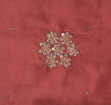 Load image into Gallery viewer, Sanskriti Vintage Indian Art Silk Saree Hand Beaded Pink Craft Fabric Ethnic Sari
