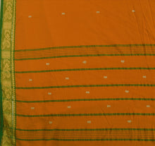 Load image into Gallery viewer, Sanskriti Vintage Indian Saree Cotton Blend Woven Saffron Craft Fabric Sari
