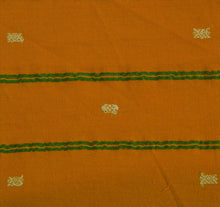 Load image into Gallery viewer, Sanskriti Vintage Indian Saree Cotton Blend Woven Saffron Craft Fabric Sari
