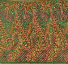 Load image into Gallery viewer, Sanskriti Vintage Indian Saree Art Silk Painted Cream Craft Fabric Sari
