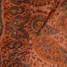 Load image into Gallery viewer, Vintage Indian Saree 100% Pure Silk Hand Beaded Peach Craft Fabric Sari
