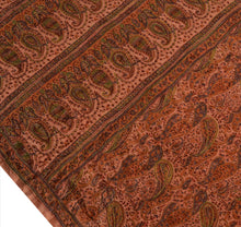 Load image into Gallery viewer, Vintage Indian Saree 100% Pure Silk Hand Beaded Peach Craft Fabric Sari
