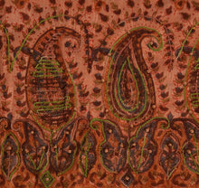 Load image into Gallery viewer, Vintage Indian Saree 100% Pure Silk Hand Beaded Peach Craft Fabric Sari
