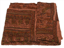 Load image into Gallery viewer, Vintage Indian Saree 100% Pure Silk Hand Beaded Peach Craft Fabric Sari

