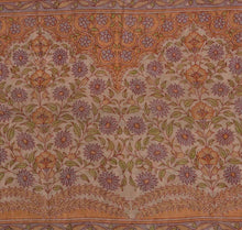 Load image into Gallery viewer, Sanskriti Vintage Indian Saree Art Silk Printed Cream Craft Fabric Ethnic Sari

