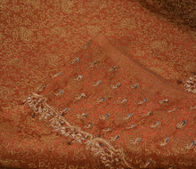 Load image into Gallery viewer, Antique Vintage Indian Saree Tissue Hand Embroidery Woven Craft Fabric Sari
