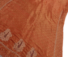 Load image into Gallery viewer, Antique Vintage Indian Saree Tissue Hand Embroidery Woven Craft Fabric Sari
