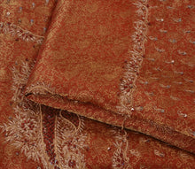 Load image into Gallery viewer, Antique Vintage Indian Saree Tissue Hand Embroidery Woven Craft Fabric Sari
