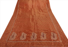 Load image into Gallery viewer, Antique Vintage Indian Saree Tissue Hand Embroidery Woven Craft Fabric Sari

