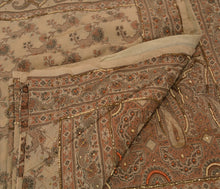Load image into Gallery viewer, Sanskriti Vintage Indian Saree Art Silk Hand Beaded Woven Craft Fabric Sari

