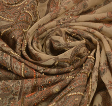 Load image into Gallery viewer, Sanskriti Vintage Indian Saree Art Silk Hand Beaded Woven Craft Fabric Sari
