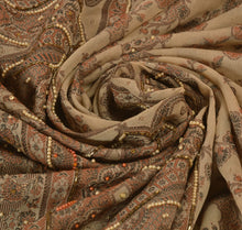 Load image into Gallery viewer, Sanskriti Vintage Indian Saree Art Silk Hand Beaded Woven Craft Fabric Sari
