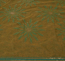 Load image into Gallery viewer, Sanskriti Vintage Indian Saree Embroidered Green Ethnic Craft Fabric Patch Sari
