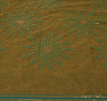 Load image into Gallery viewer, Sanskriti Vintage Indian Saree Embroidered Green Ethnic Craft Fabric Patch Sari
