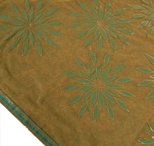 Load image into Gallery viewer, Sanskriti Vintage Indian Saree Embroidered Green Ethnic Craft Fabric Patch Sari
