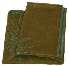 Load image into Gallery viewer, Sanskriti Vintage Indian Saree Embroidered Green Ethnic Craft Fabric Patch Sari
