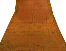 Load image into Gallery viewer, Antique Vintage Indian Saree 100% Pure Silk Hand Beaded Craft Fabric Sari
