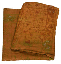 Load image into Gallery viewer, Antique Vintage Indian Saree 100% Pure Silk Hand Beaded Craft Fabric Sari
