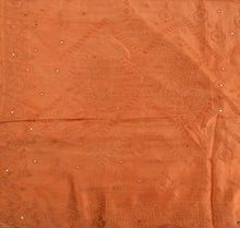 Load image into Gallery viewer, Antique Vintage Indian Saree 100% Pure Silk Hand Embroidered Craft Fabric Sari
